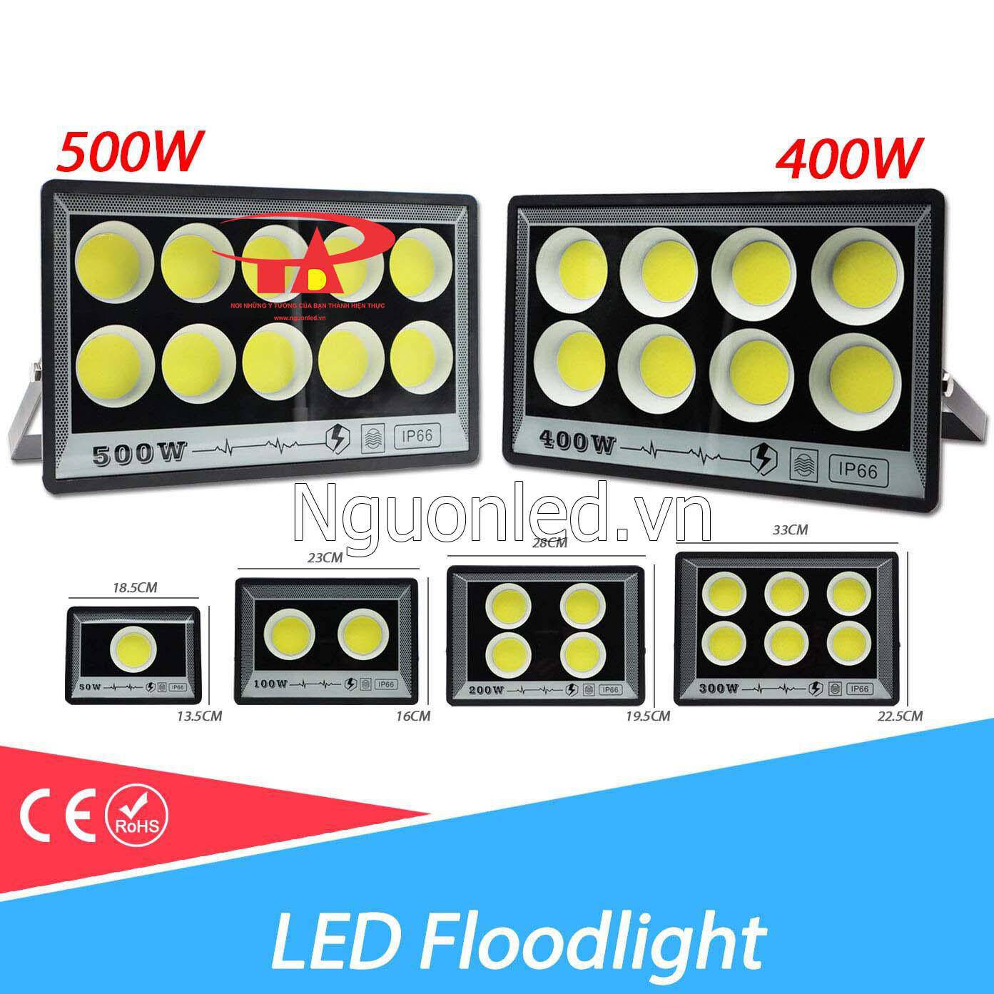 Đèn led pha 500w cob chất lượng cao