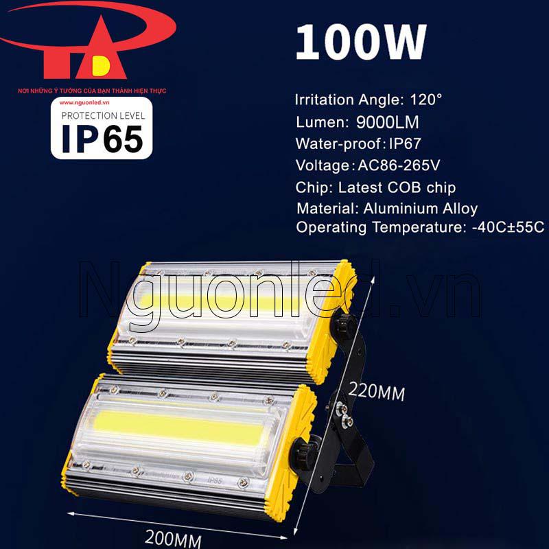 Đèn pha led module 100w