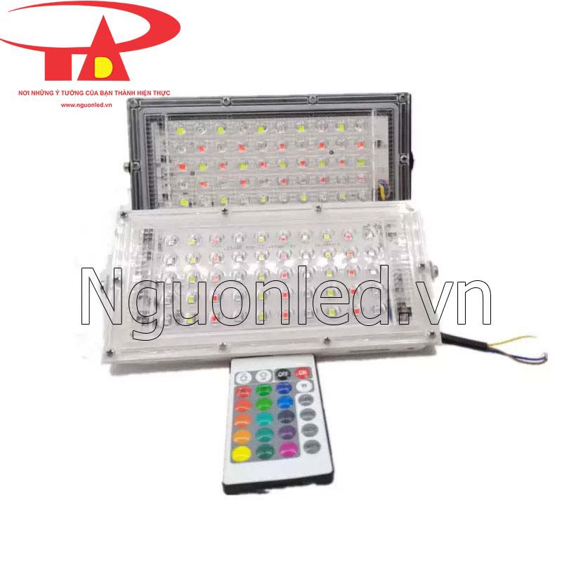 Đèn pha led thông minh RGB 50w