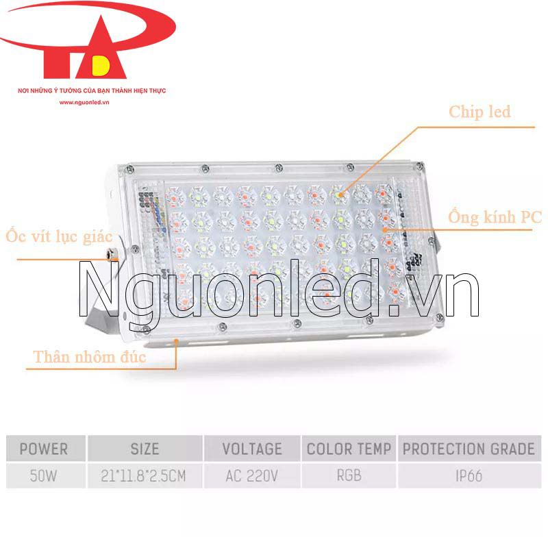 Led floodlight 50w RGB