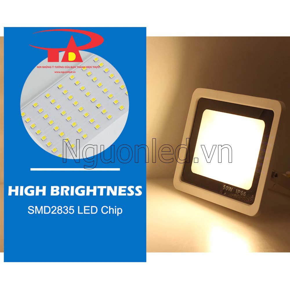 Đèn pha led cảm biến hồng ngoại 50w