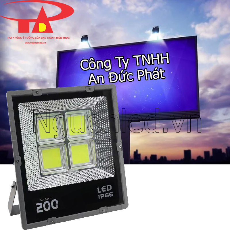 Đèn pha led chiếu biển hiệu 200w