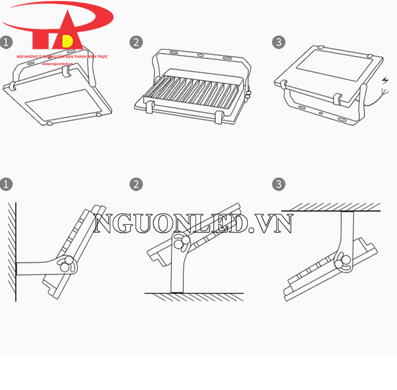 Hướng dẫn lắp đặt đèn pha led COB