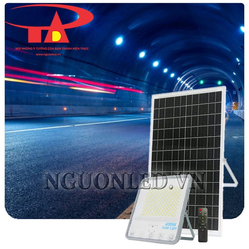 Đèn năng lượng mặt trời 400W chiếu sáng đường phố