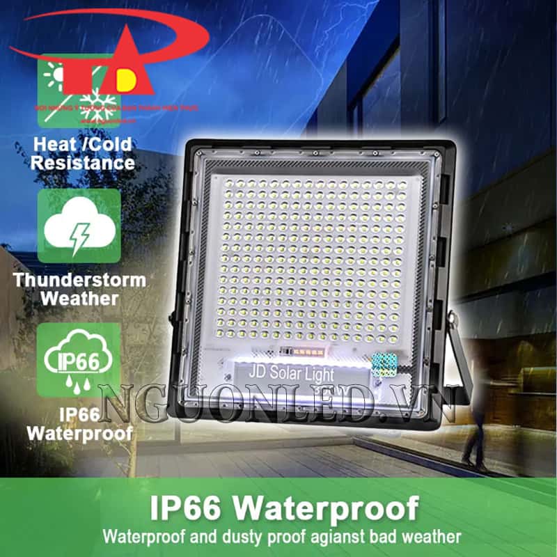 Đèn pha led năng lượng mặt trời 300W Jindian