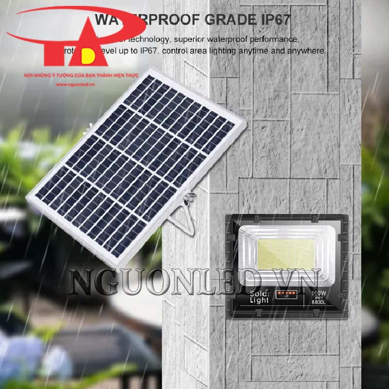 Đèn năng lượng mặt trời 100W siêu sáng