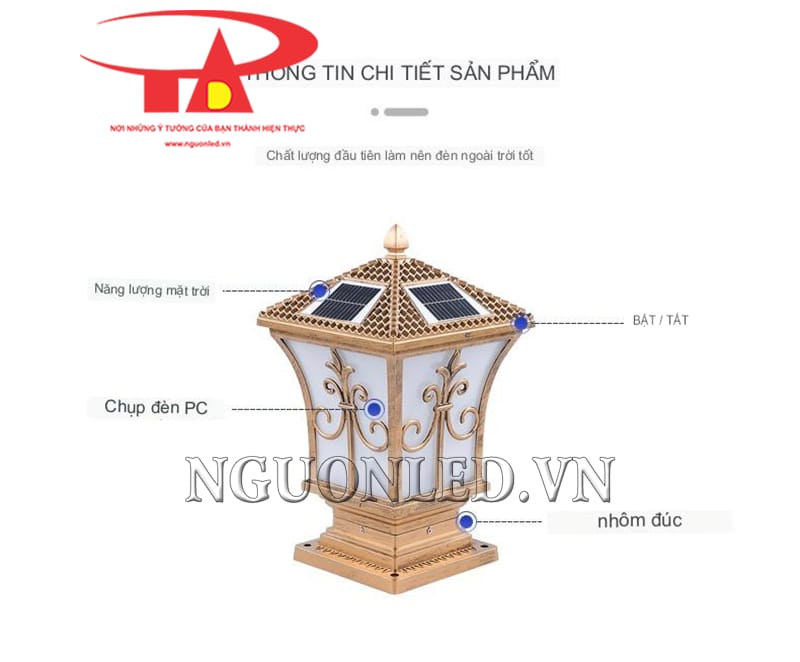 Led trụ cổng NLMT mã JH200 giá rẻ tại An Đức Phát