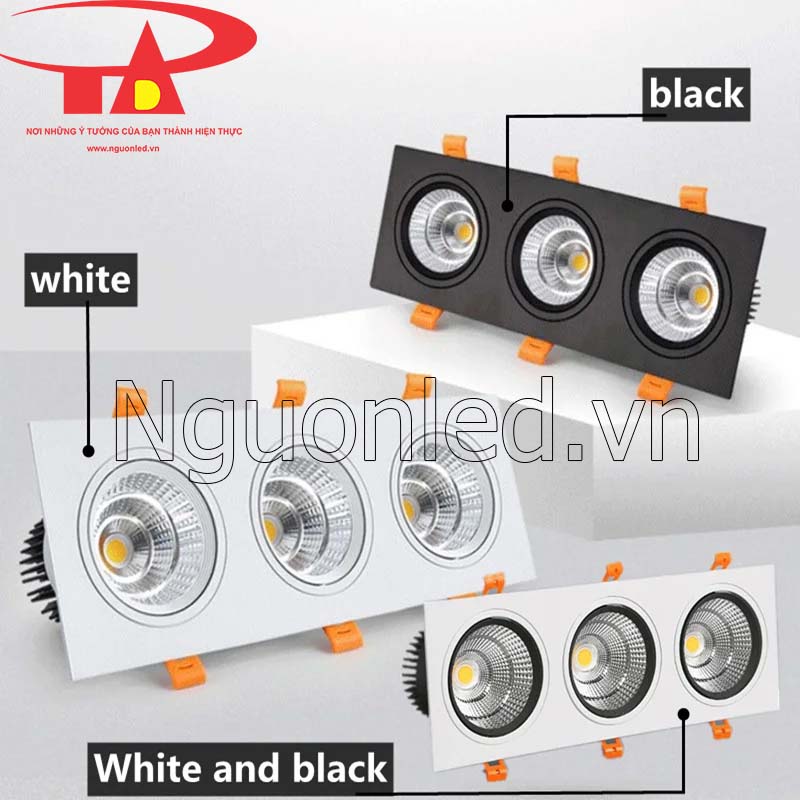 Bán đèn led downlight 3 bóng 21w tại HCM