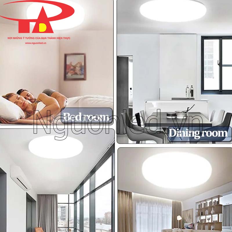 Đèn led downlight âm trần tròn 36w