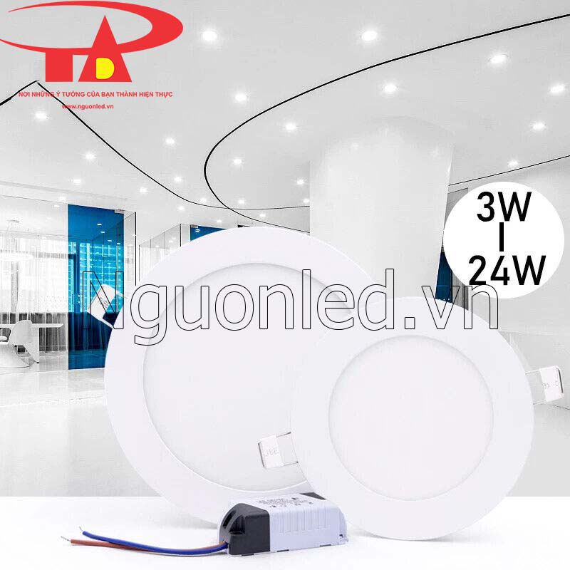 Bán đèn led âm trần 12w tròn tại Hà Nội