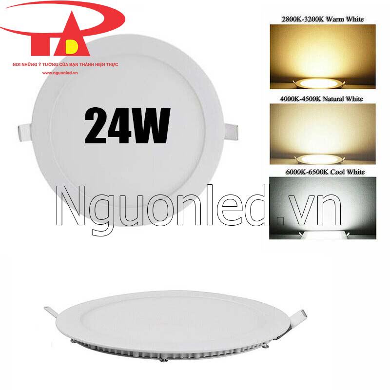 Đèn led âm trần tròn 24w