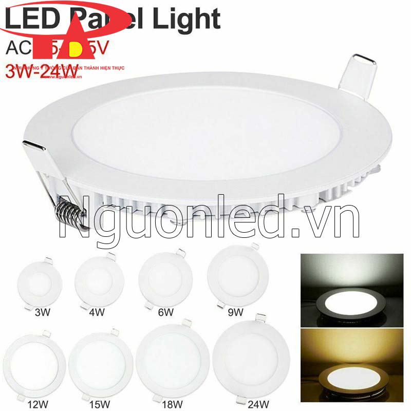 Đèn led downlight âm trần tròn 24w