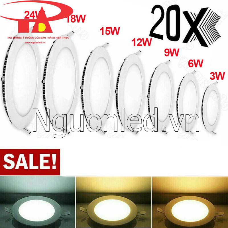 Bán đèn led âm trần tròn 3w tại HCM