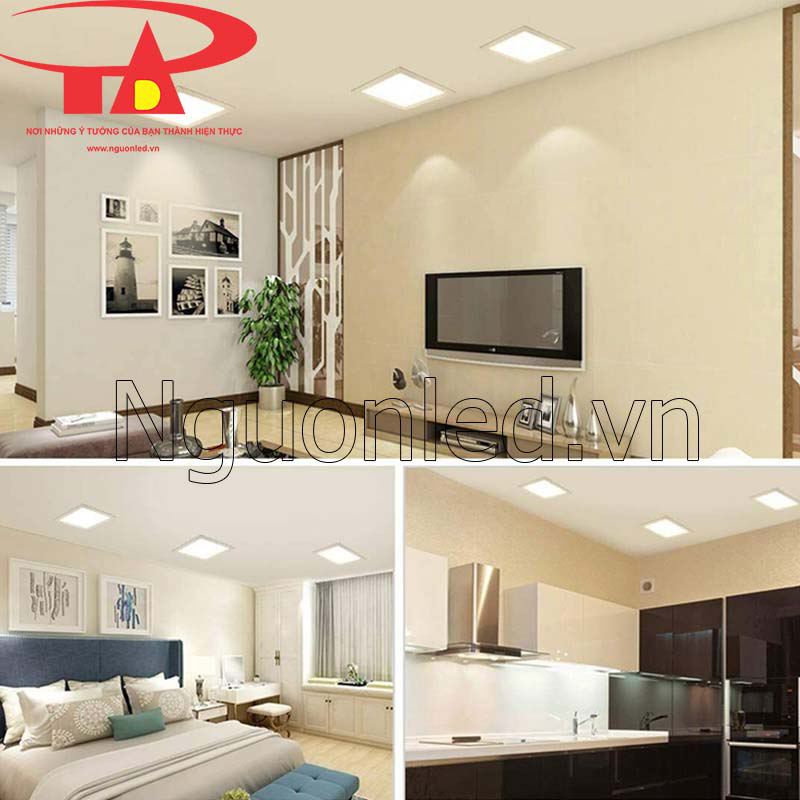 Bán đèn led âm trần vuông 15w tại Hà Nội