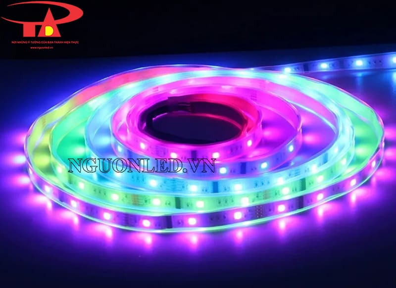 Dây led cuộn 12v 5m ngoài trời full color