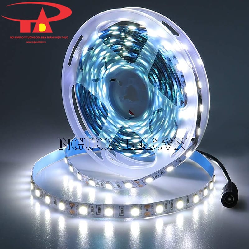 Dây led cuộn 5m màu trắng không keo