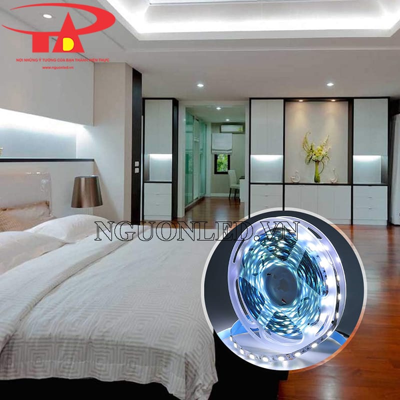 Đèn led dây 12v cuộn 5m trang trí phòng ngủ