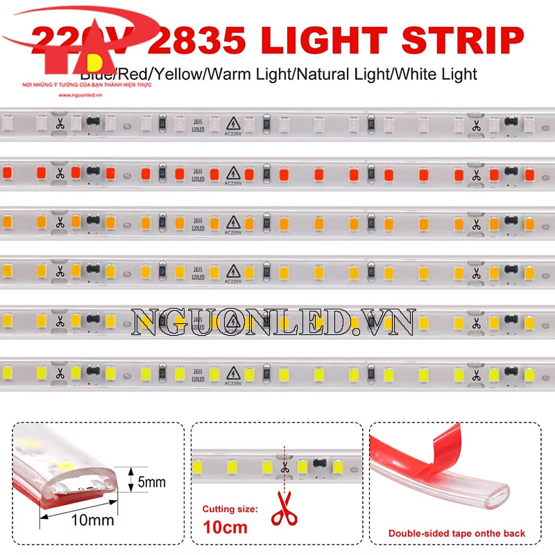 Đèn led dây 220V giá rẻ tại hà nội