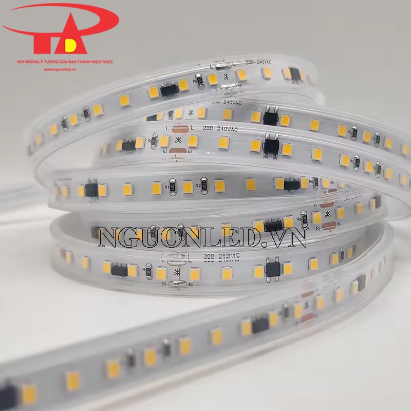 Dây led 220V cuộn 100m vàng nắng