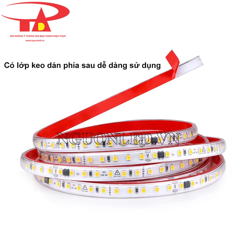 Đèn led dây 220V có keo dán