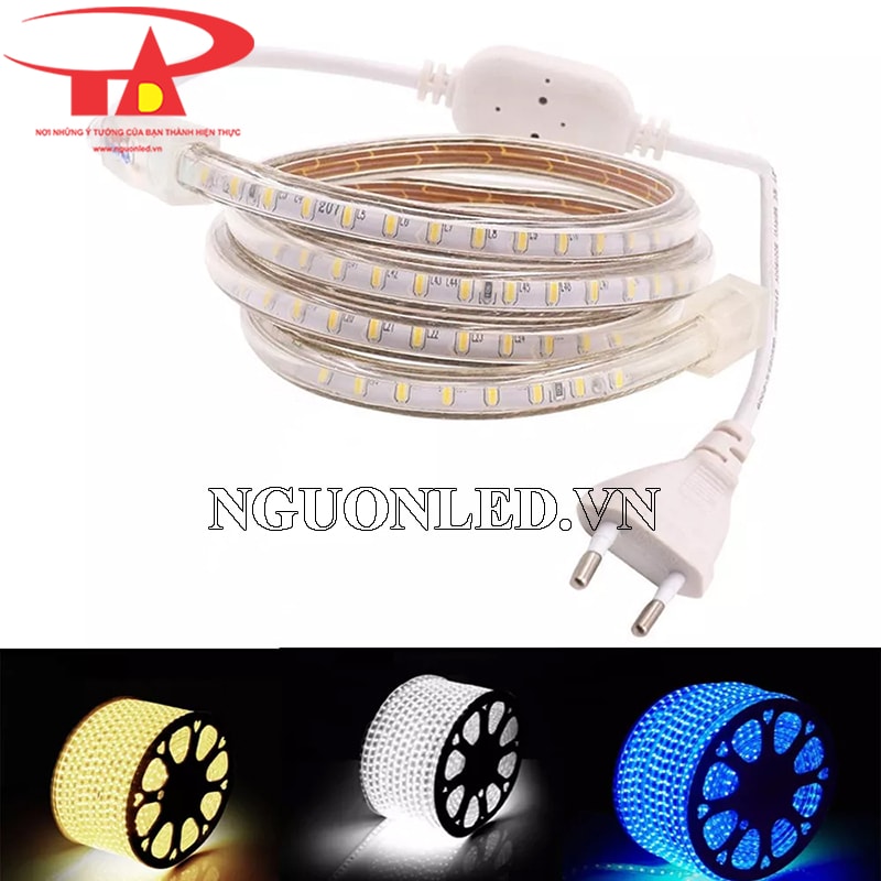 Dây led dẻo 220v cuộn 100m dùng ngoài trời