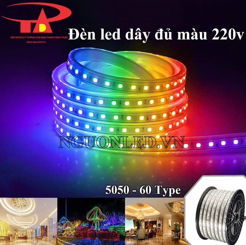 Đèn led dây cuộn 100m đủ màu