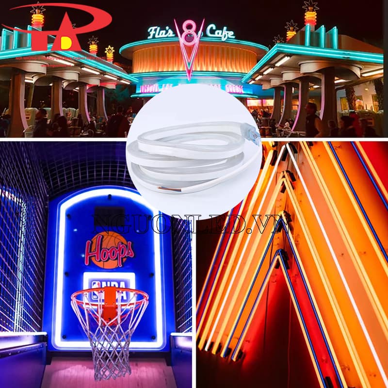 Led dây neon sign 220v dùng trang trí khu vui chơi