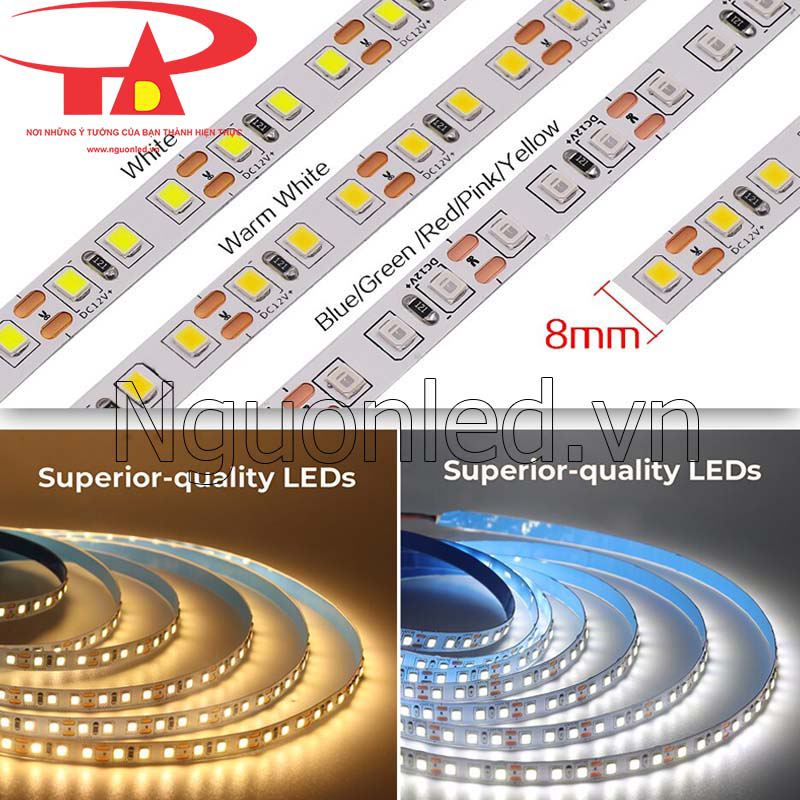 Dây led dán 12v 2835 siêu sáng