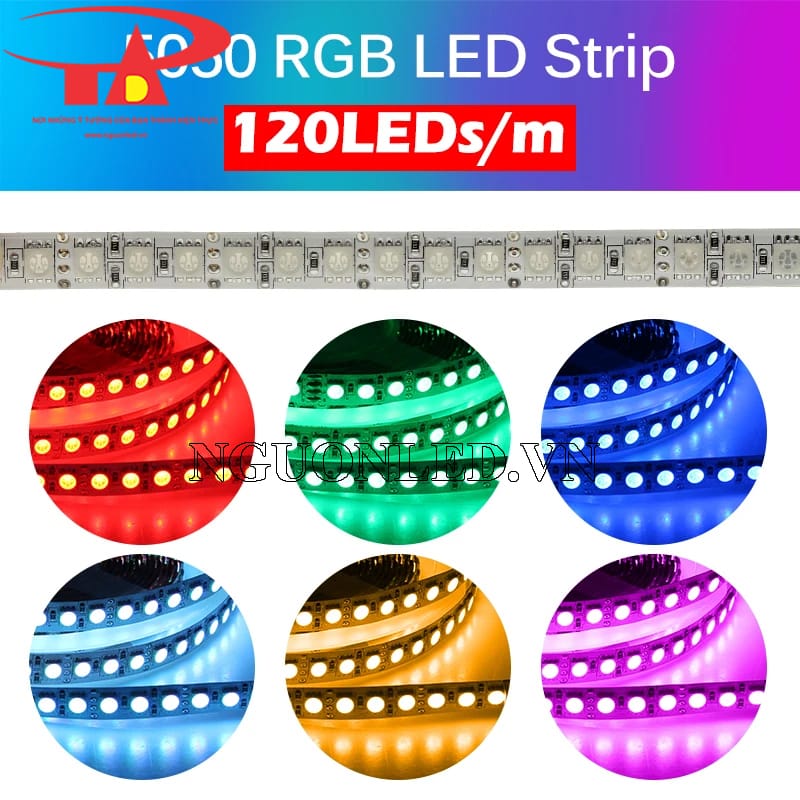 Đèn led dây 5050 Hàn Quốc RGB