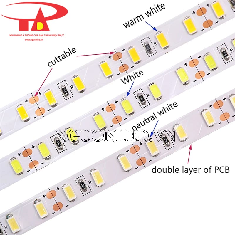 Dây led dán 12v cuộn 5m giá rẻ