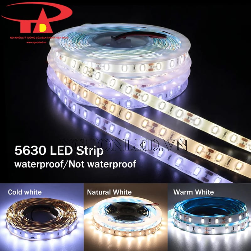 Đèn led dây dán 5630 nhiều màu