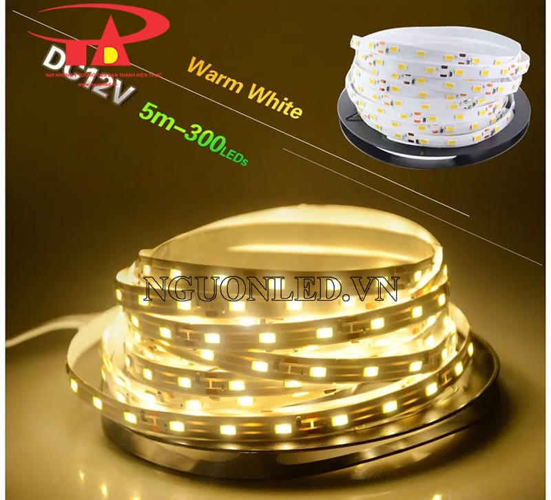 Đèn led dây dán 5630 màu vàng