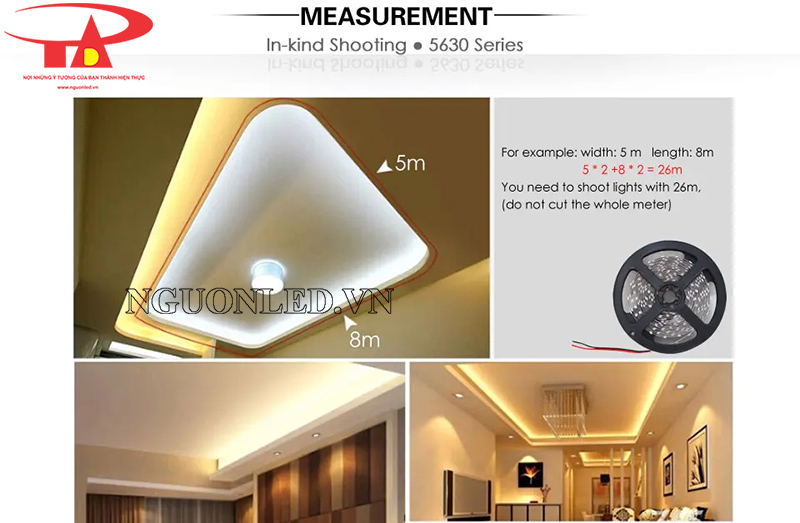 Đèn led dây 5630, 5730 hắt trần