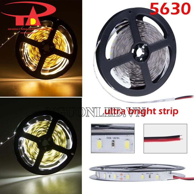 Đèn led dây dán chip 5630, 5730 không keo