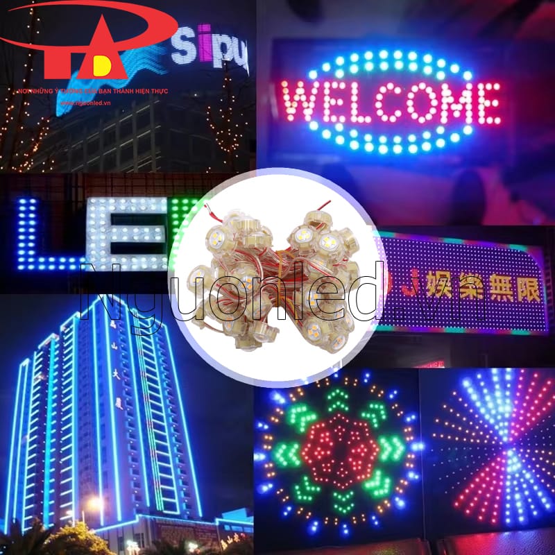 Led bát 20mm màu vàng dùng ngoài trời