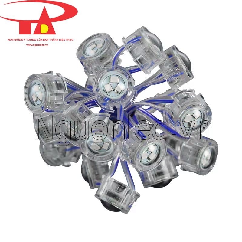 Led bát 12v 20mm màu xanh dương chống nước