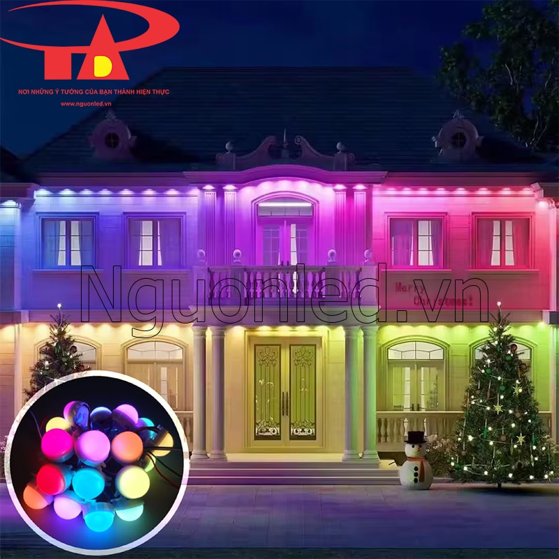 Led bát full color 30mm chống nước