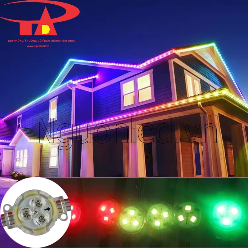 Led bát full color 30mm dùng ngoài trời