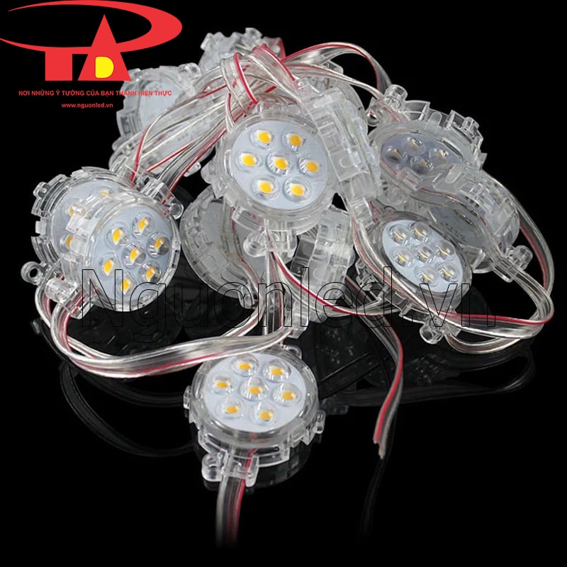 Dây đèn led bát 50mm màu vàng