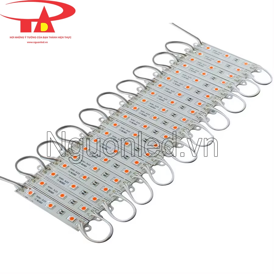 Led module 3 bóng màu tím 5050 siêu sáng