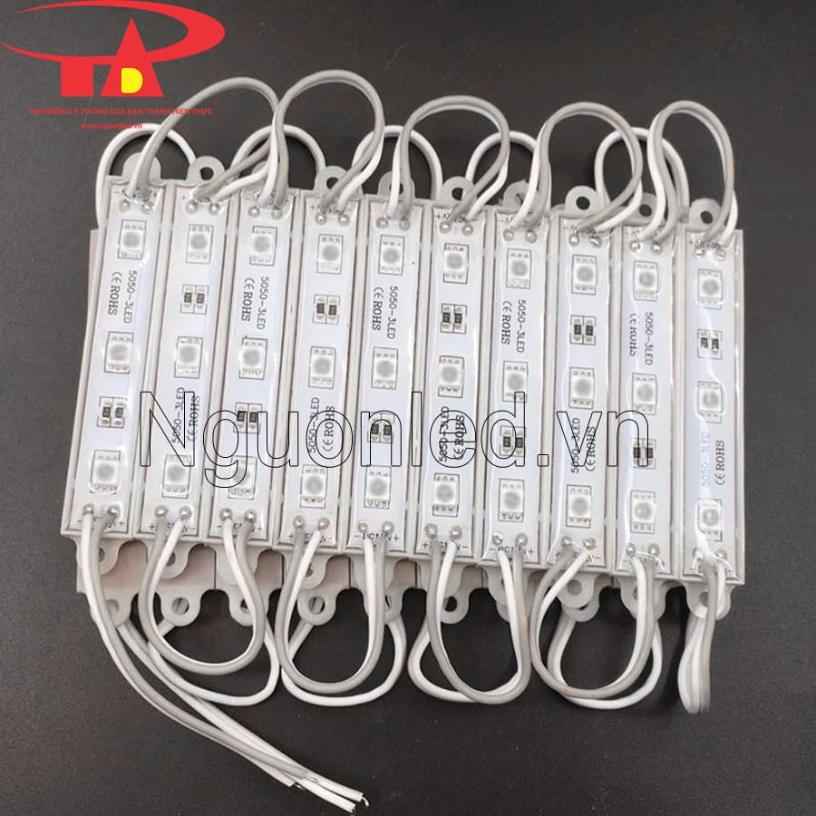 Led module 3 bóng màu xanh dương 5050