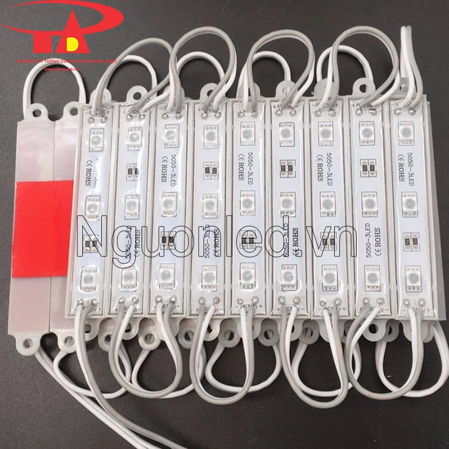 Led module ba bóng màu xanh dương 5050 chống nước