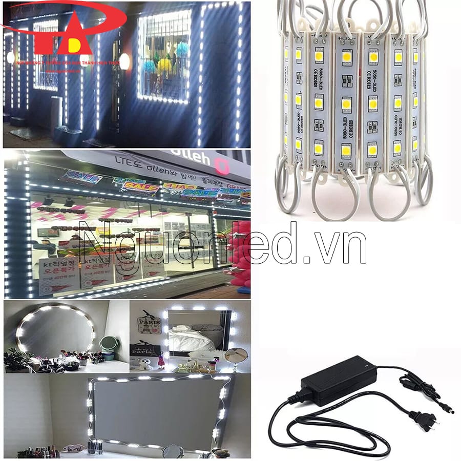 Led module 3 bóng 5054 màu trắng