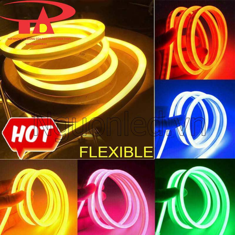 Đèn led neon sign 12V màu vàng chanh