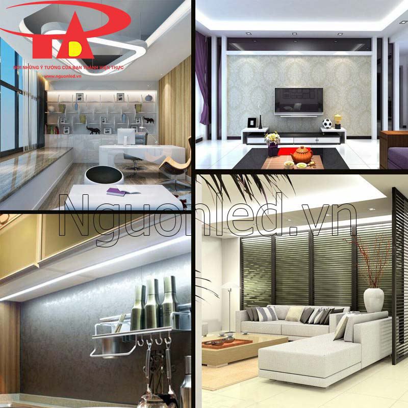 Dây led cuộn ziczac 12v trang trí nội thấts