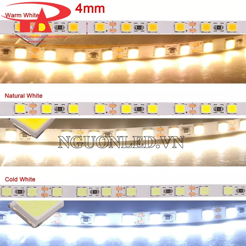 Dây led dán 12v chip 2835 siêu sáng