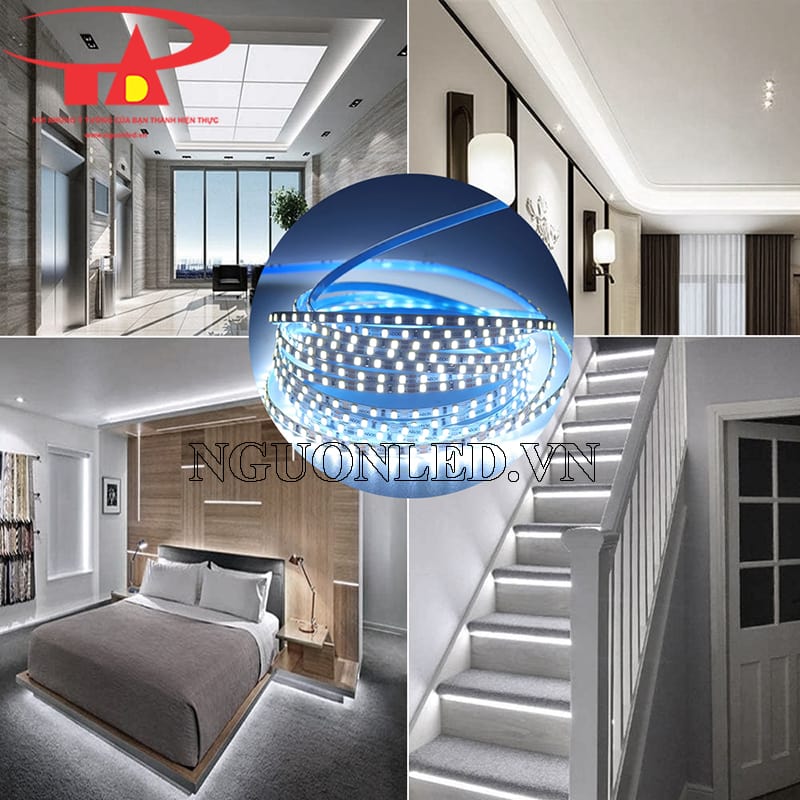 Led dây dán 12v 4mm dùng trang trí nội thất