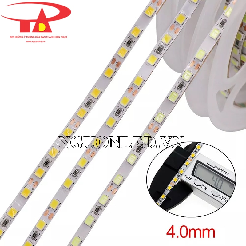 Led cuộn 5m 12v 4mm màu trắng