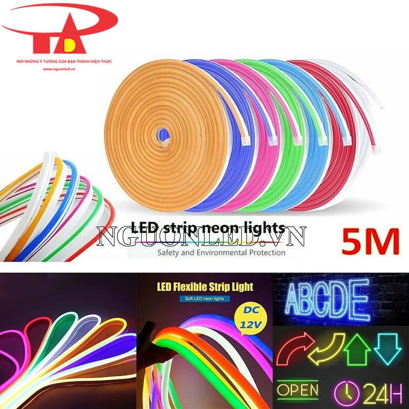 Đèn led dây silicon 12v siêu sáng