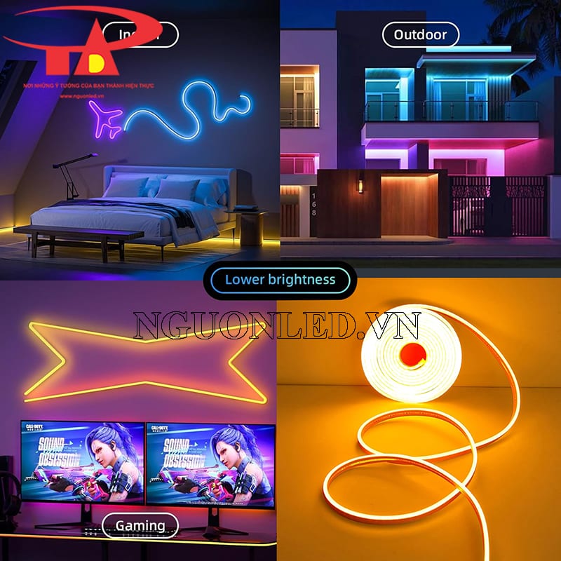 Dây led dẻo neon sign 12V dùng trang trí nội thất